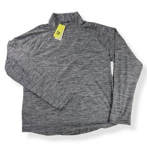 All In Motion Soft Stretch 1/4 zip Gray pull over XL
